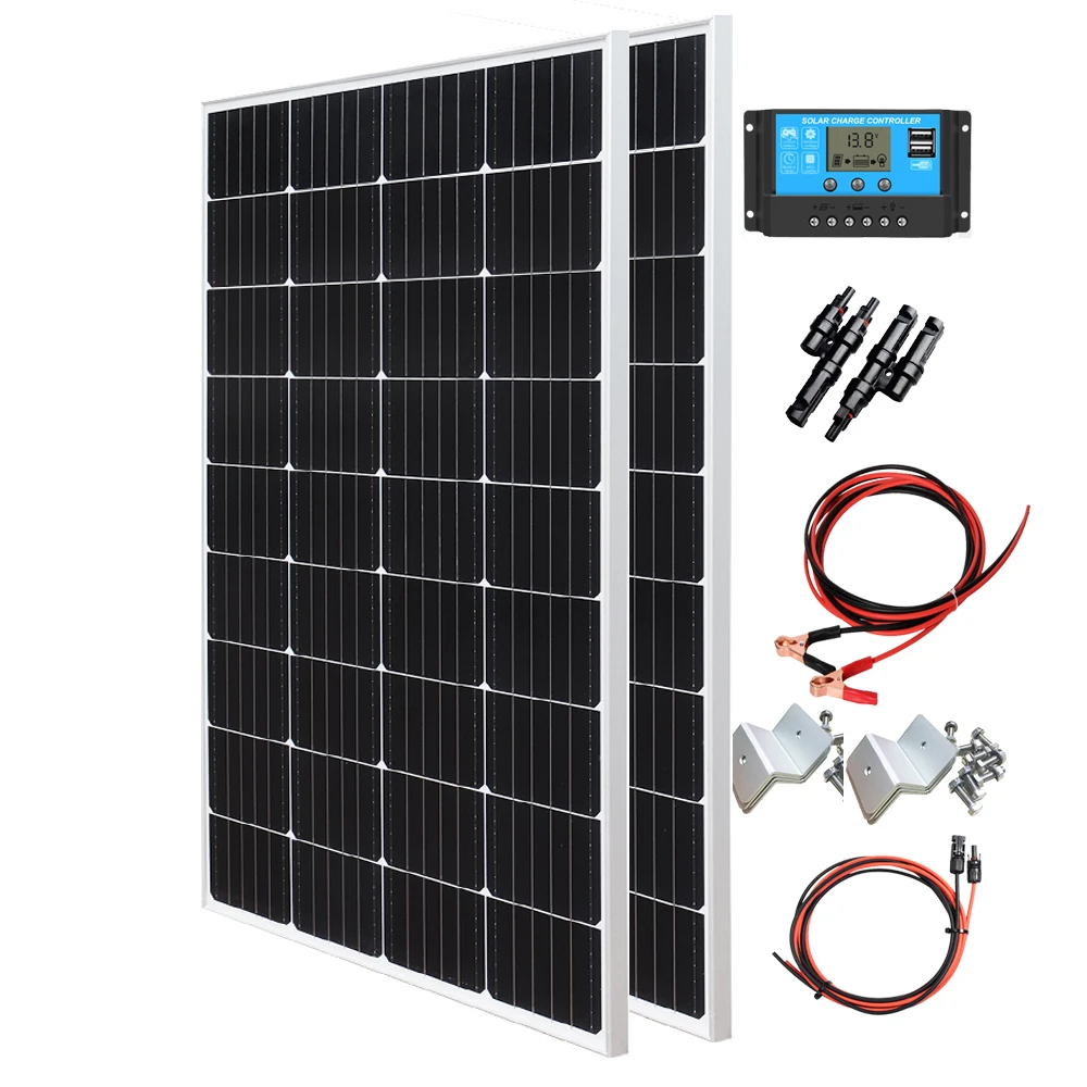 

XINPUGUANG 200W 400W Solar Panels or solar panel kit Photovoltaic solar cell Rigid Solar battery charger home Caravan. Balcony