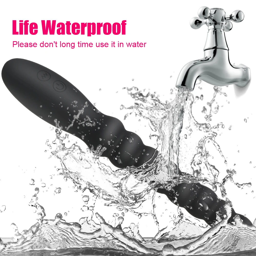 10 Speed Dual Motor Vibrator Butt Plug Silicone Anal Dildo Vibrating Anal Bead G Spot Massage Sex Toys For Women Men Couples female sex toys anal plug vibrator vibrator sex toy dildo sex toys