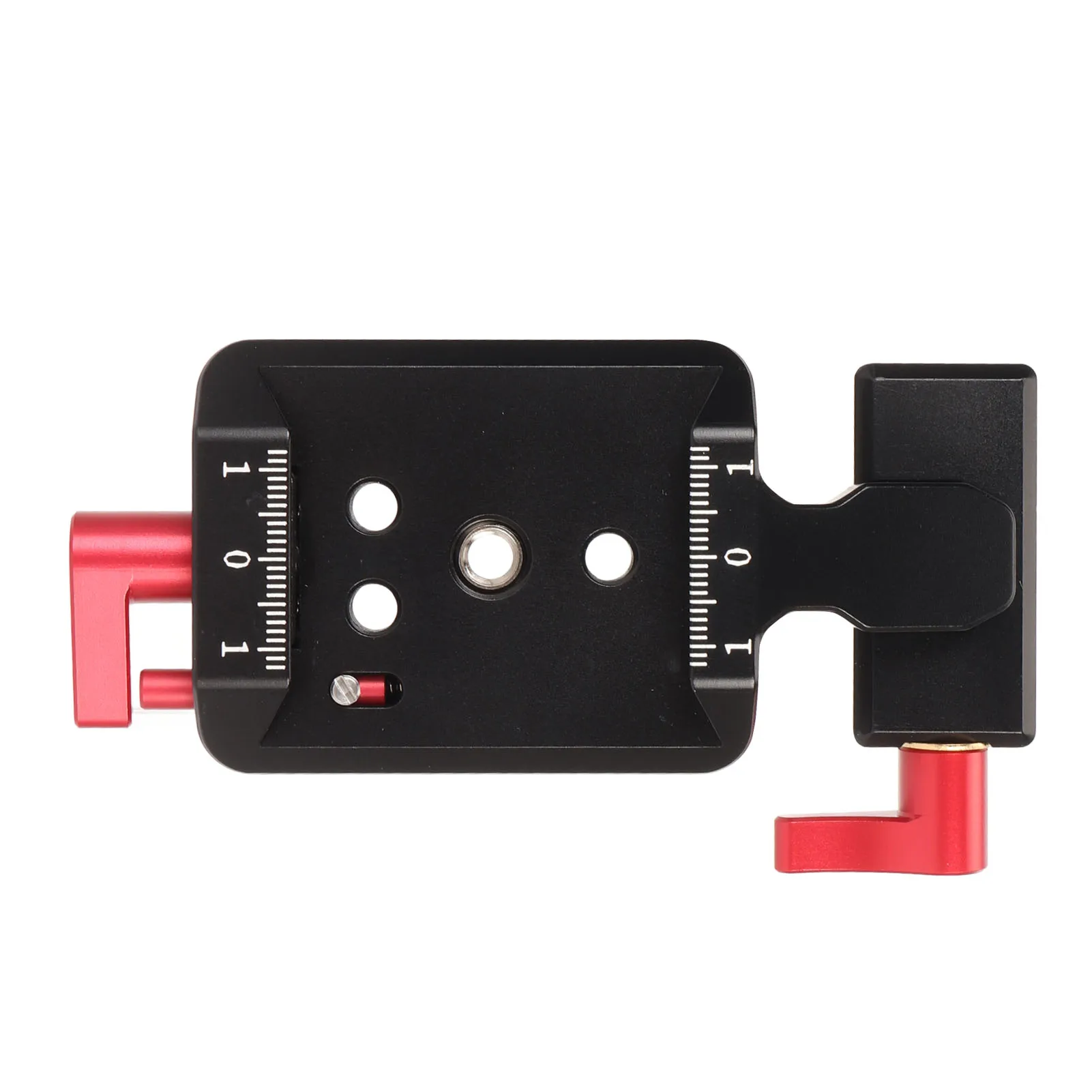 Rail Clamp Mounting Plate with Cold Shoe 1/4 3/8 Vertical Shooting Camera Mount for RS3 RS2 RS3PRO Vertical Camera Bracket