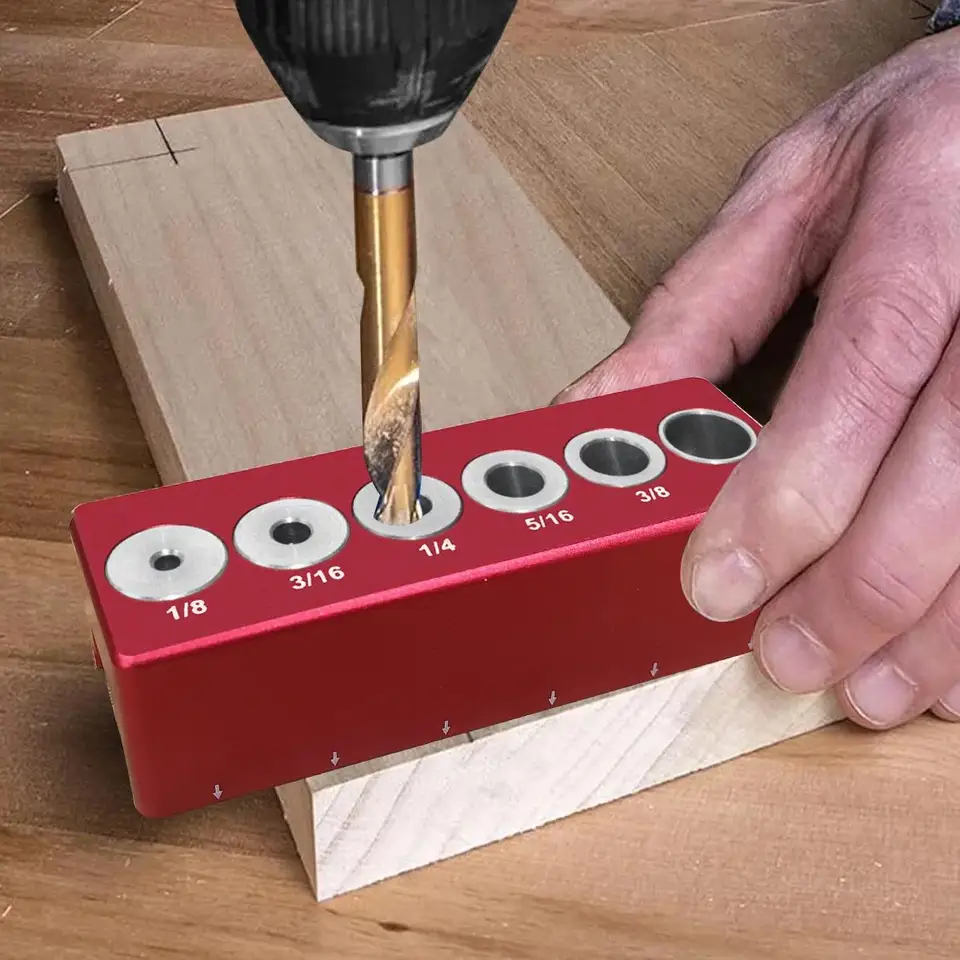 Guida Per Trapano Ad Angolo Retto | Accessorio Autocentrante Per Fori Perfetti Nel Legno