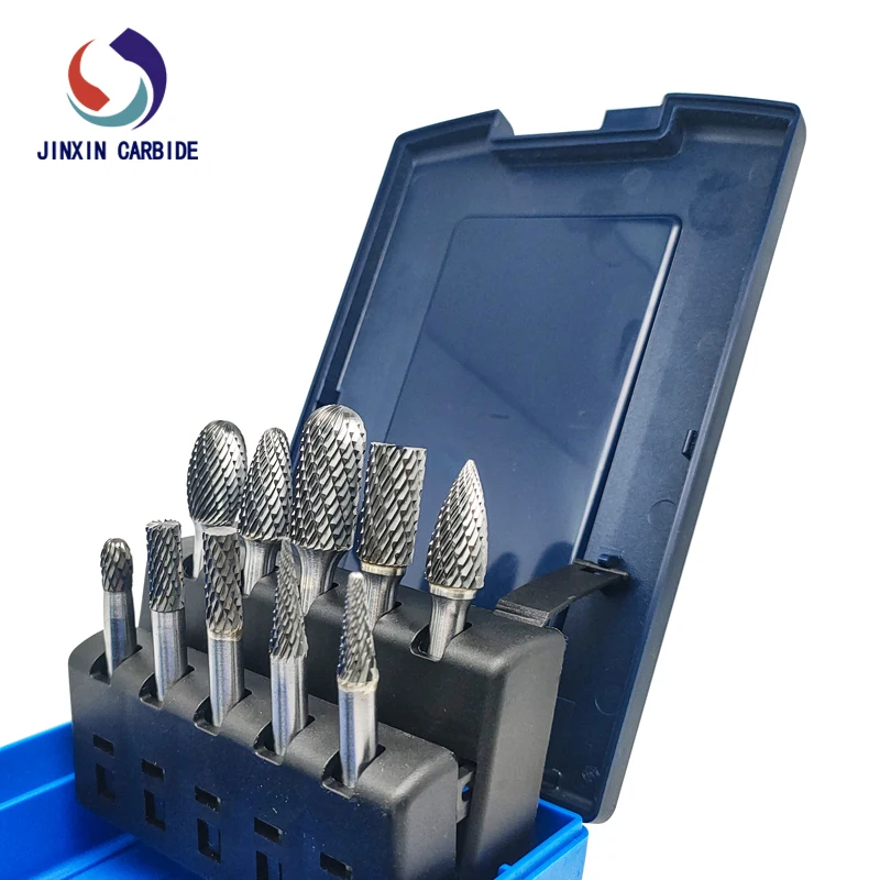 Factory Price High QualityTungsten Carbide Burr Long Shank 6mm 12mm Double Cut Carbide Rotary Burrs File 3