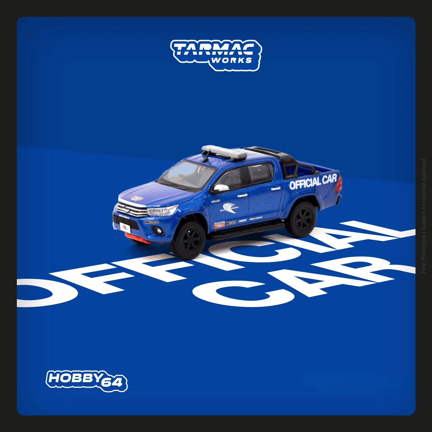 

Tarmac работает 1:64 Hilux Speedway официальная модель автомобиля под давлением