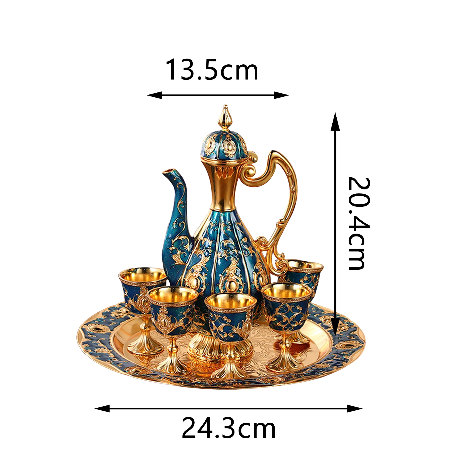 Vintage Turkish Coffee Pot And Cups Set,Tea Service Armenia