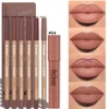 7pcs Matte Lip Liner and Lipstick Set, Water-Resistant, Long-Lasting, Multi-Color Secret Formula Daily Makeup & Christmas Gift 5