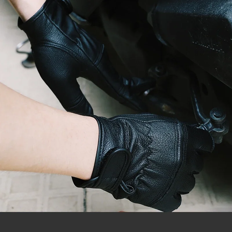Work Gloves Cut Resistant Gloves Protective Gloves High Sheepskin Gloves Leather Men's Motorcycle Glove Warm Touch Screen Leather Protection Wear Resistance Labor Protection