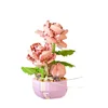 Flower Succulents Building Blocks Everlasting Flower Bonsai Tree Gardens Romantic Bricks DIY Potted Plants Model Kids Kits Toys 5