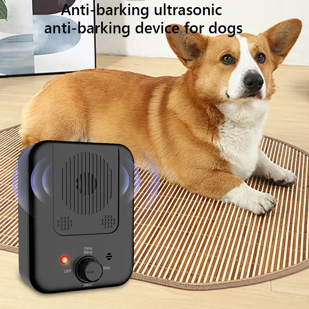 Ultrasonic Anti Barking Device 3 Modes Stop Barking Training Device IPX4 Waterproof Dog Barking Control Devices for Outdoor Use