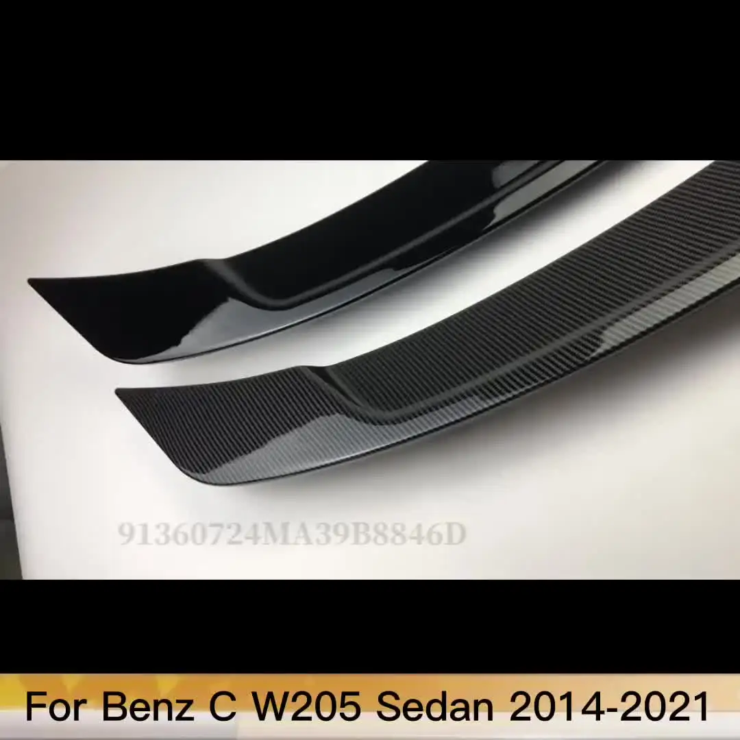 Задний спортивный спойлер комплект кузова багажник для Mercedes Benz C W205 седан