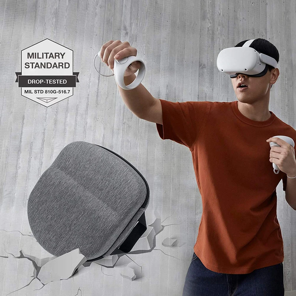 VR Headset Storage Bag For Oculus Quest 2 Portable Convenient Carrying Case Controllers Accessories