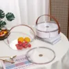 Simplicity Transparent Portable Fruit Plate Outdoor Handle Ice Bucket Creative Living Room Home Compartment Snack Fruit Plate 2