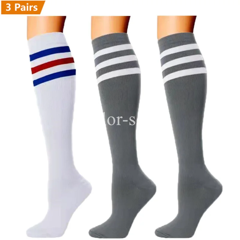 Compression Socks Running Men Women Stockings Sports Anti-Fatigue Compression Socks Sports Bulk 3 Pairs Lot Pack