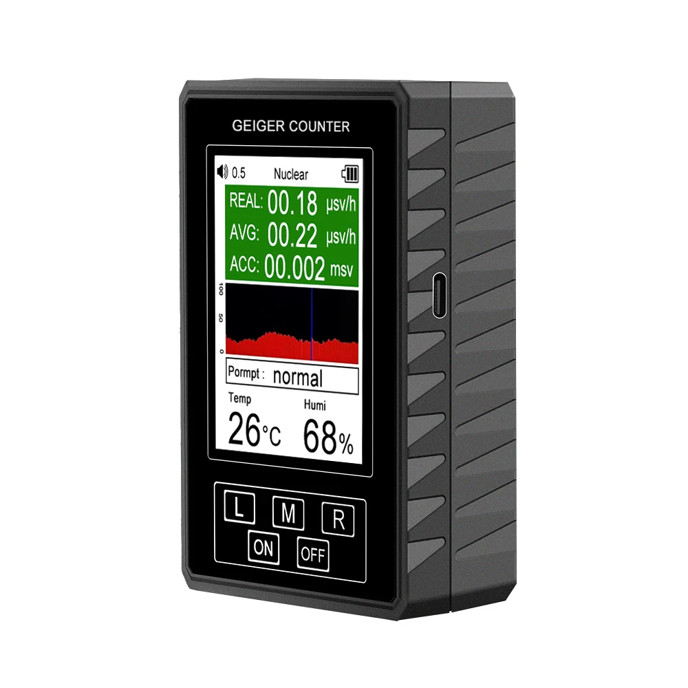Geiger counter BR-9B dosimeter Digital Display Nuclear Radiation Detector Geiger Counter Semi-functional Type Marble Tester