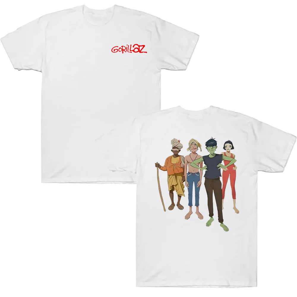 Gorillazs Graphic Unisex Cotton T-Shirt - Music Inspired Hip Hop & Gothic Style Top