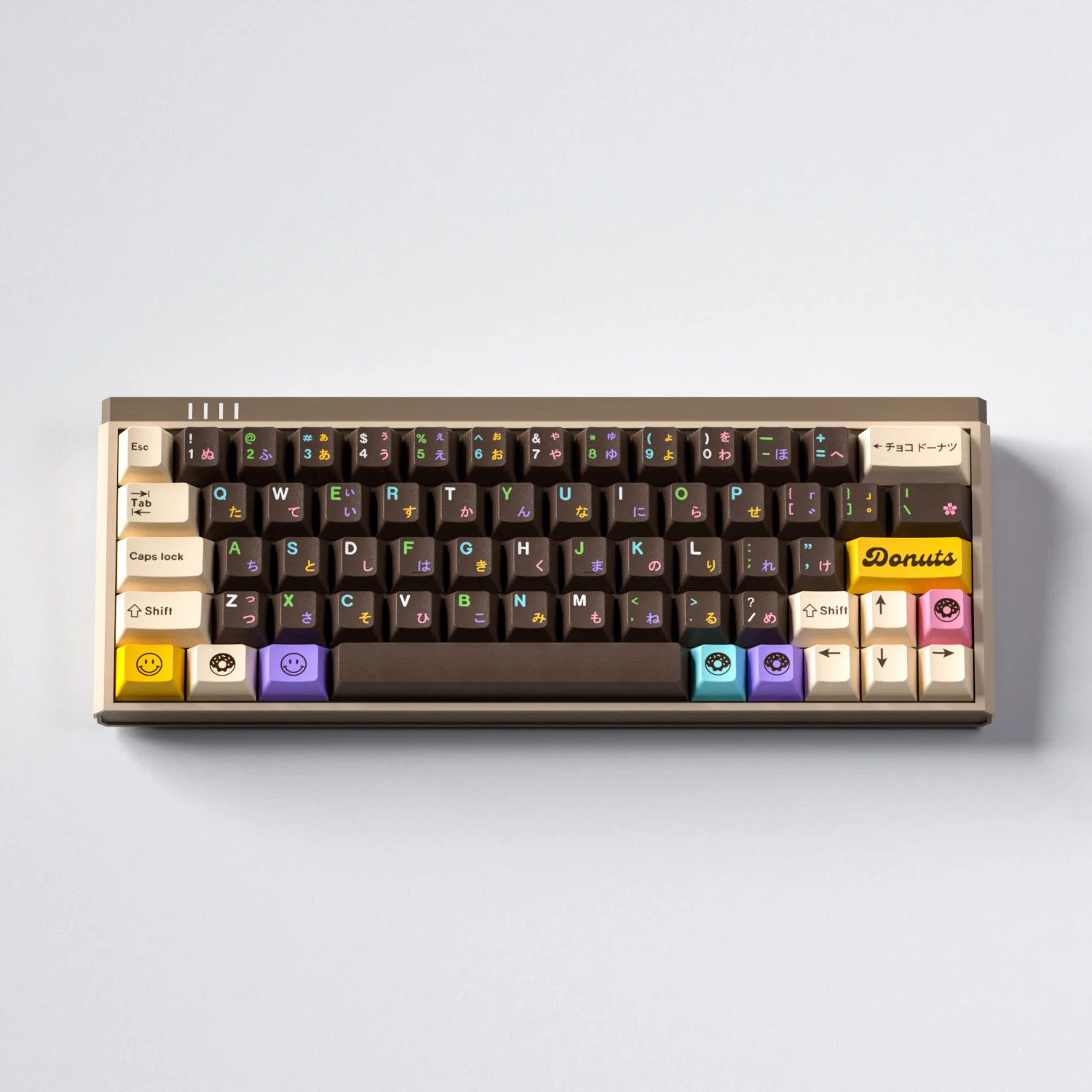 Pbt Keycaps para Teclado Mecânico Donut Pattern Food Dessert Cherry Custom Keycaps Teclados Acessórios - Imagem 2