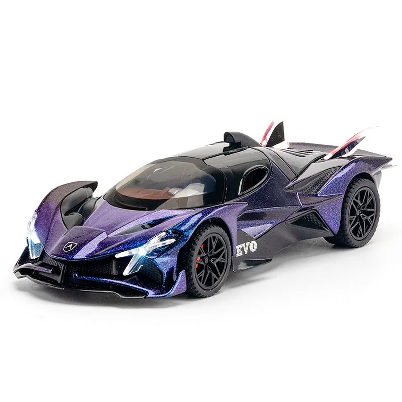 

1:32 Apollo Project EVO Alloy Sports Car Model Diecast Metal Racing Car Vehicles Model Simulation Sound Light Kids Toy Gifts