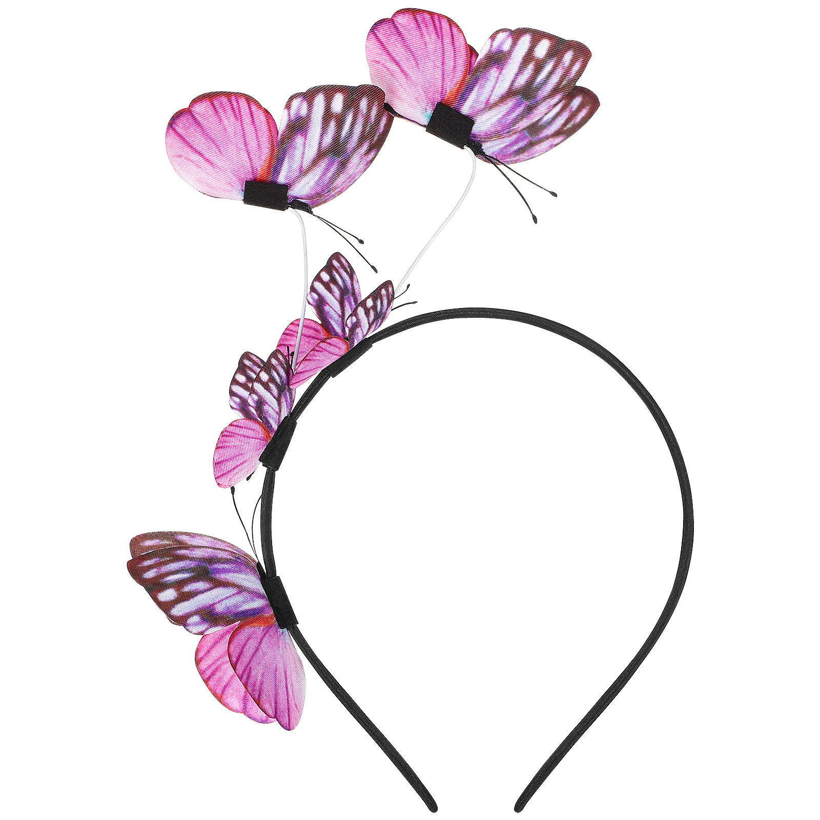 

Head Band Butterfly Headdress Cosplay Fascinator Headband Women Hairband Crown Hairbands Miss