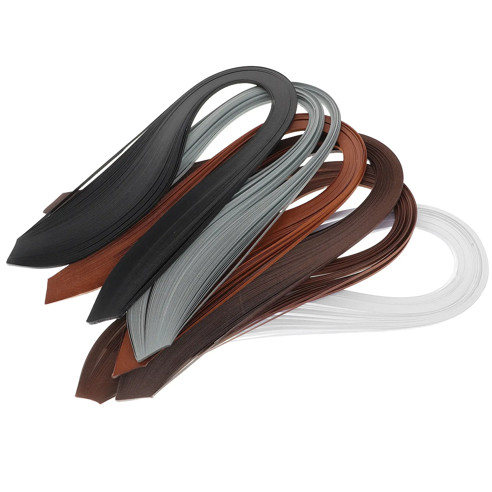 720개 종이 퀼링 아트 세트 3mm 폭 54cm 길이 6가지 색상 다채로운 스트립 DIY 퀼링 공예 카드 스크랩북킹 용품