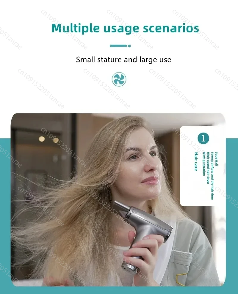 Description Picture 6 of itemPortable 4 in 1 Wireless Hair Dryer Electric Air Duster Blower Travel USB Rechargeable Only Cold Wind Blow Dryer