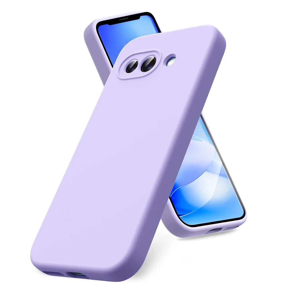 Elegant Liquid Silicone Phone Case in Pure Color
