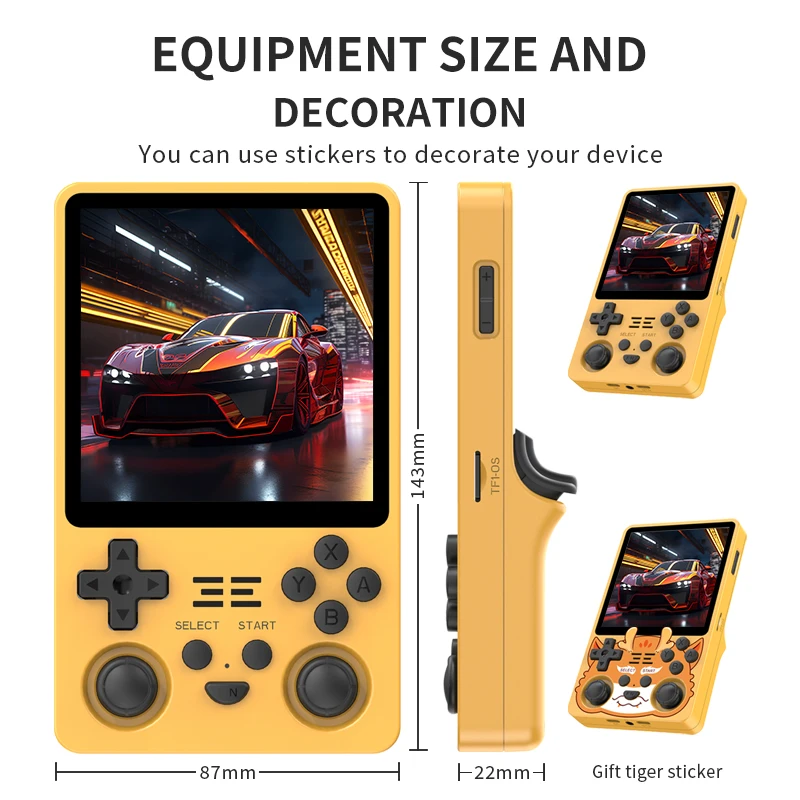 POWKIDDY NEW RGB20SX Handheld Game Console 720*720 4 Inch IPS Screen Built-in WIFI Retro Gaming Opending Linux Children's Gifts images - 6