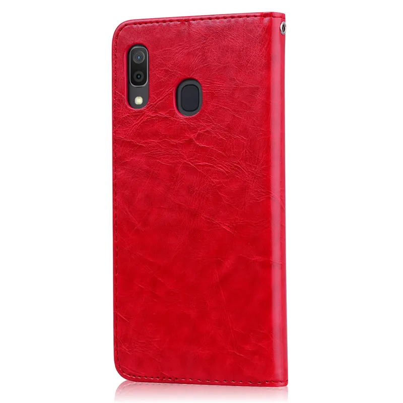 Case For Samsung Galaxy A20 A 20 Case Luxury Business Magnetic Plain Wallet Flip Leather Case For Samsung A20S A20e Flip Cover 5