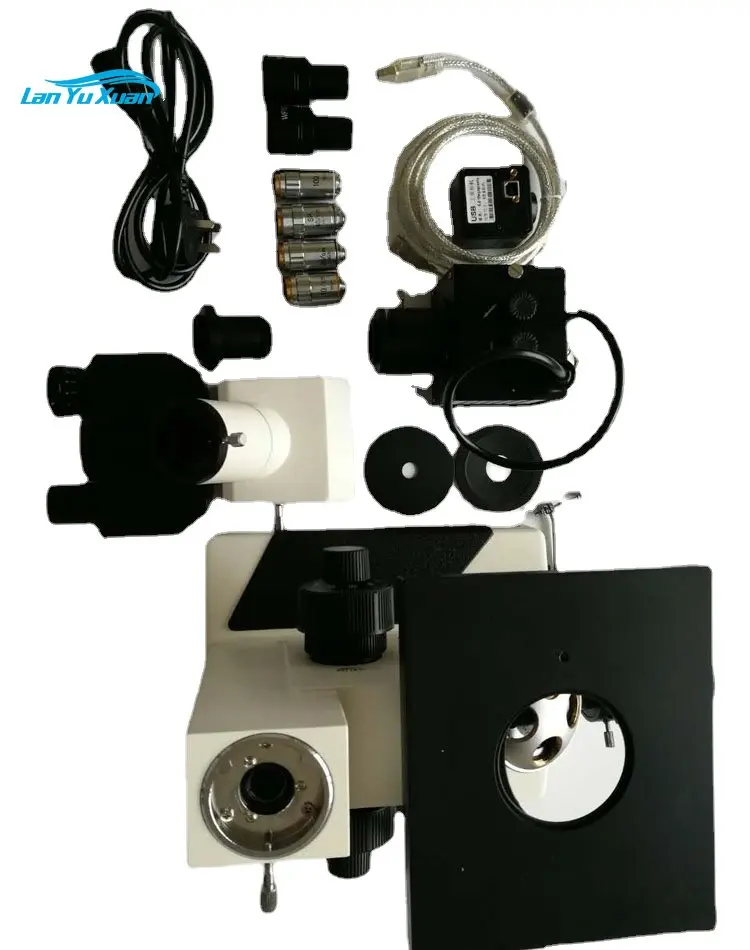 

4XC Three Eyes Inverted Metallographic Microscope Metallographic Automatic Analysis Industrial