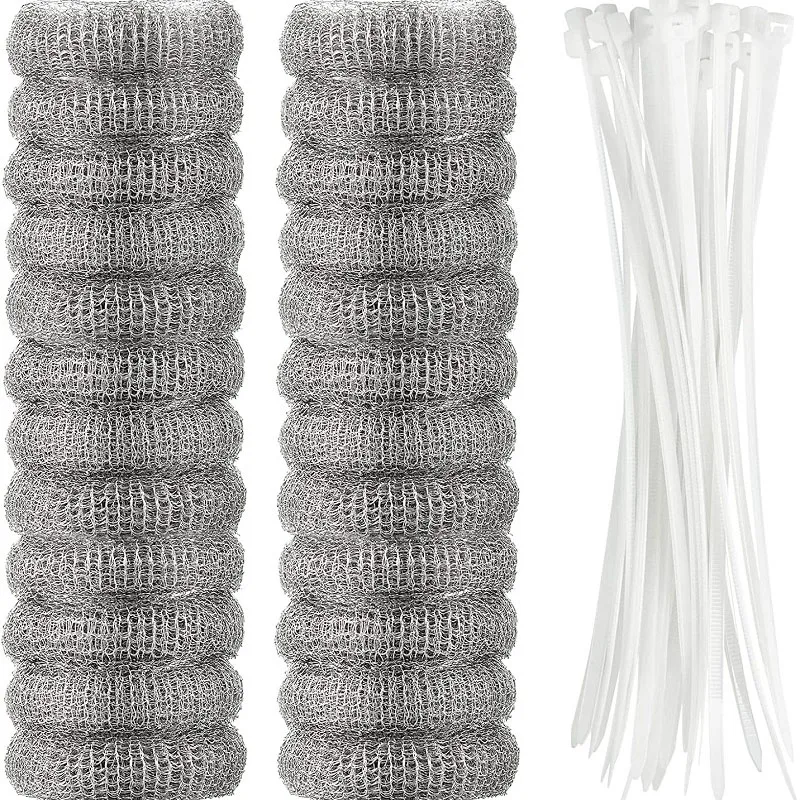 

2/4/6/8/10/12/24pcs Lint Traps Washing Machine Stainless Steel Lint Snare Traps Laundry Mesh Washer Hose Filter with Cable Ties
