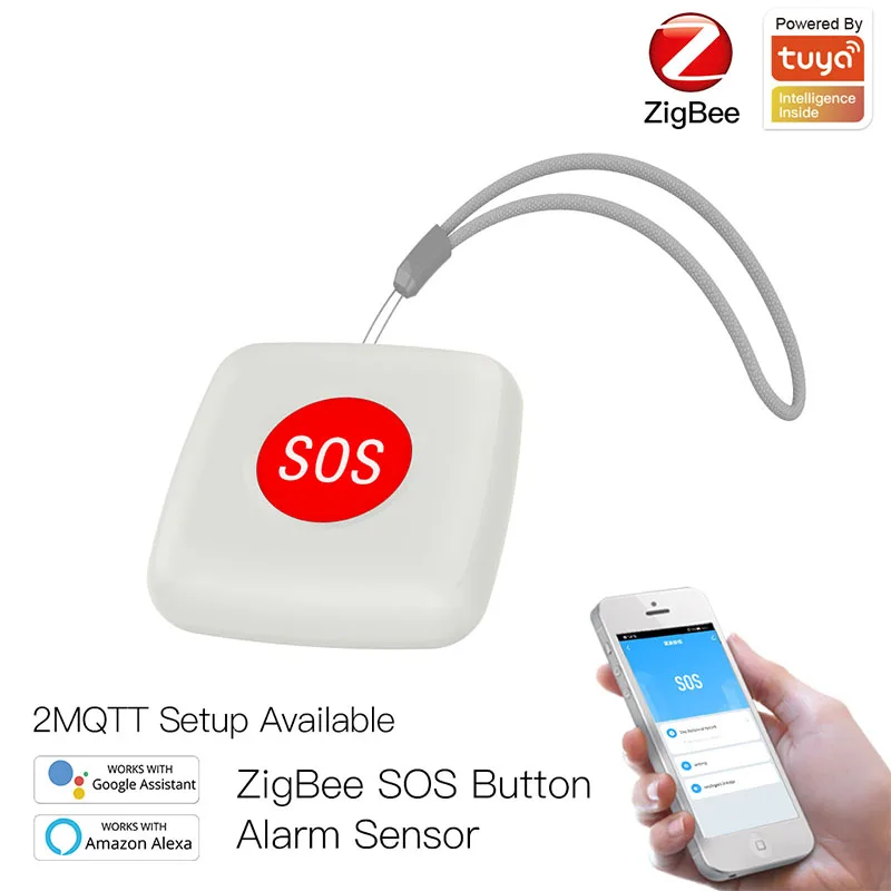 

Кнопка Smart Zigbee аварийная для обнаружения движения