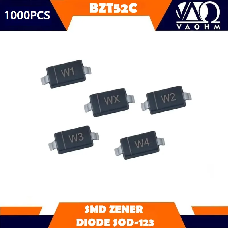 Chanzon BZX55C33 Zener-Diode 33V 0,5W – DO-35, 100 Stück, Für Elektronikprojekte