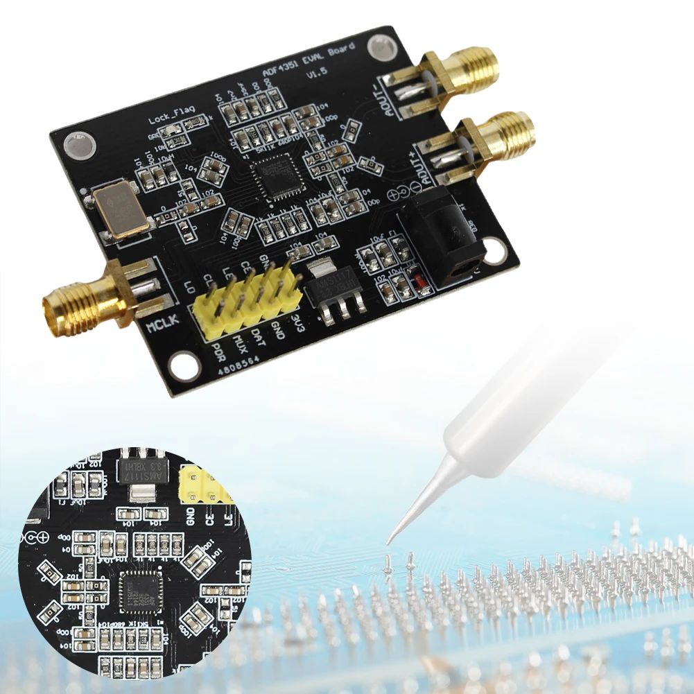 RF 신호원 PLL 주파수 합성기, 위상 고정 루프 RF 신호원 모듈, 전자 부품, ADF4351, 135M-4.4GHz