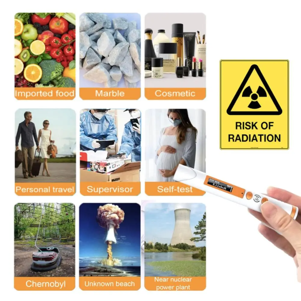 휴대용 핵방사선 감지기 펜형 휴대용 선량계 개인용 선량 LCD 디스플레이 가이거 계수기 개인용