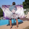 Re Zero Rem Microfiber Beach Towel Absorbent Quick Dry Soft Yoga Swimming Resort Mountain Climbing Towel 2