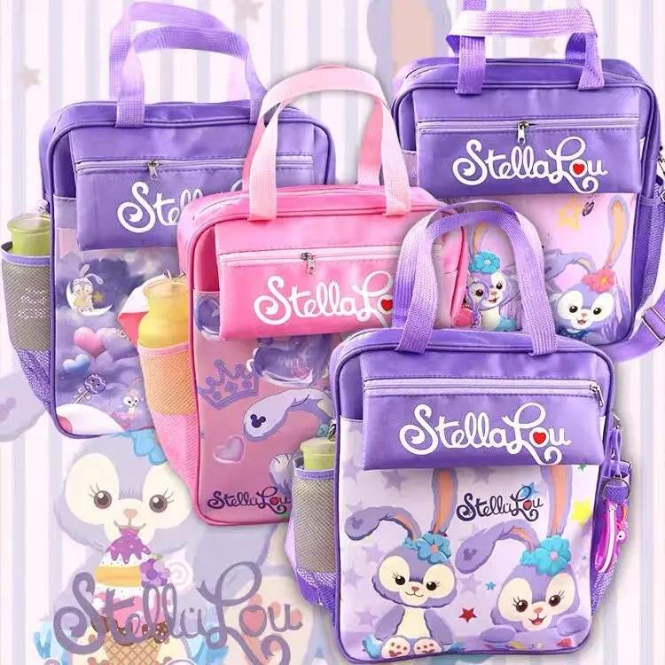 Sanrio Kuromi Waterproof Canvas Primary School Cram School Portable School Bag School Bag Large Capacity Storage Square Bag