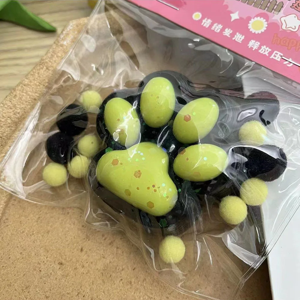 Creativity Cute Mini Cat Paw Squeeze Toys For Children Soft Pinch Slow Rebound Decompression Stress Relief Artifacts Toys 5