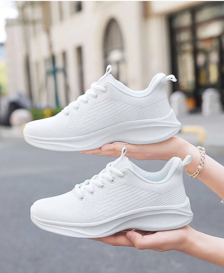Damen Basketballschuhe Tennisschuhe Sneakers Canvas Mesh Fußgewölbeunterstützung Atmungsaktiv Leichtes Schuhwerk_voghion.com