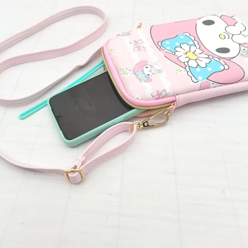 sanurgente kuromi cinnamoroll melody mobile initiated poudres ceinture sac petit sac