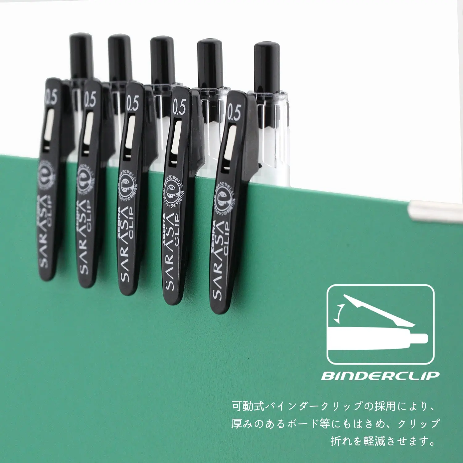Zebra Sarasa Clip 0.5mm Black Retractable Gel Pens Ballpoint for Writing Refills Office Accessories School Supplies Stationery