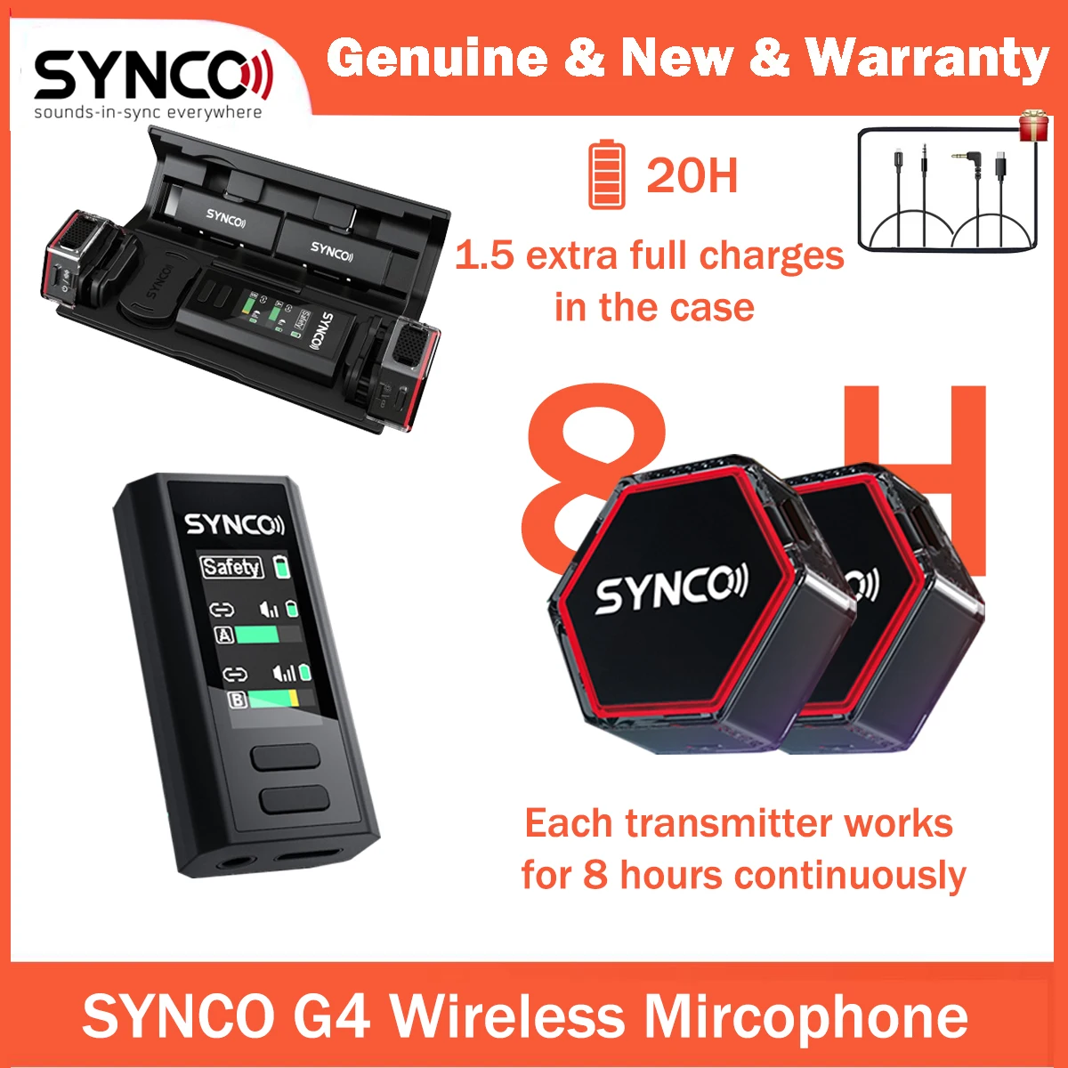 その他 synco g2a2 pro Amazon | ワイヤレスマイク, SYNCO G2A2PRO 充電ケース持ち