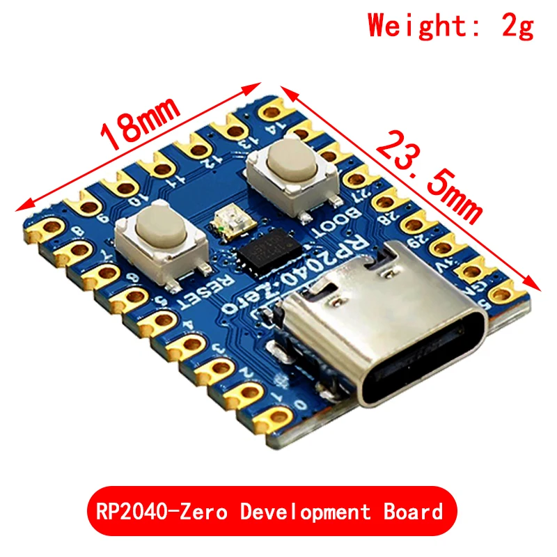 Original raspberry pi pico entwicklungs board modul RP2040-Zero mini mikro controller dual-core cortex m0 + prozessor 2mb flashusb – Detail 7