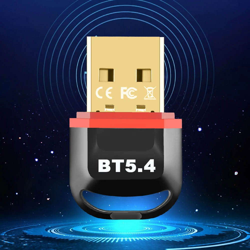 USB BT 5.4 동글 어댑터, BT 어댑터 지지대, Win11/10/8.1 BT 송신기 및 리시버, 키보드 마우스 헤드폰 스피커용