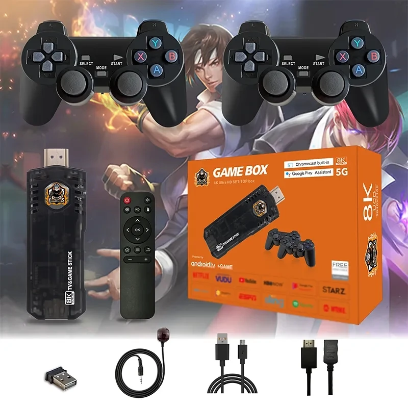  CONSOLE GAME STICK MINI RETRO 4K 10000+ JOGOS 2