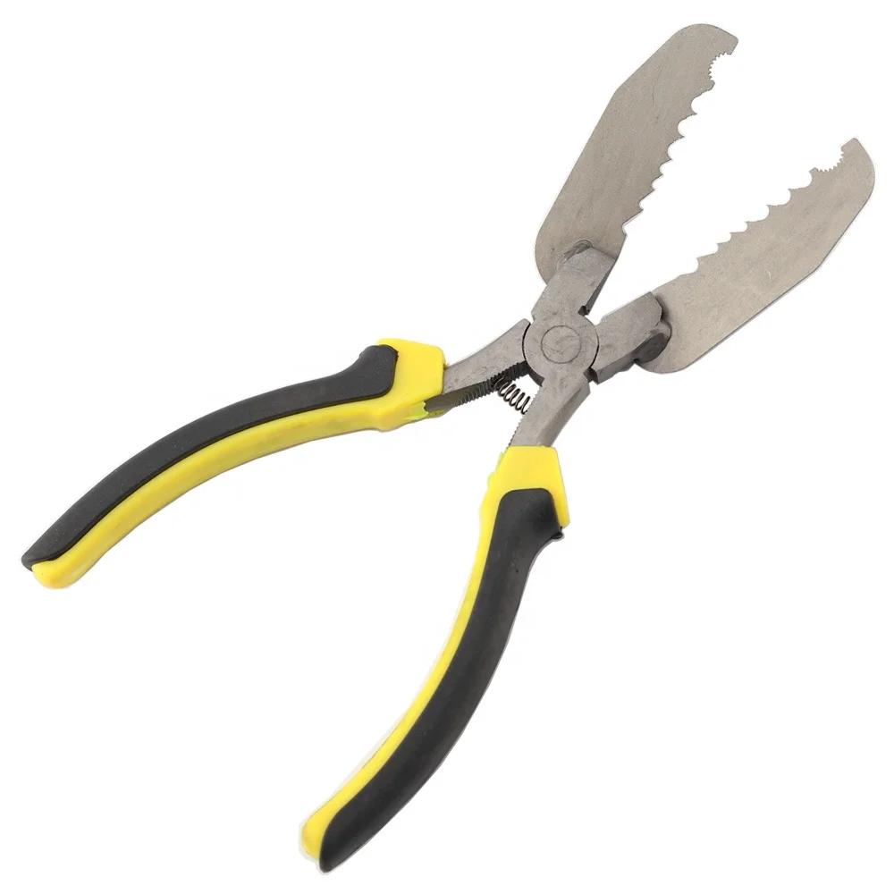 reinforced Plier Removal Door Locks Locksmith Pick Decoder Tool for Civil Lock Orange handle reinforced thick tooth panel pliers honest pliers door locks locksmith picks decoder tool for civil lock baicheng dl honest cat eye door mirror removal pliers