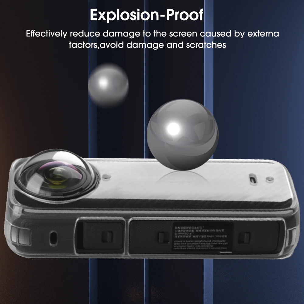 Description Picture 4 of itemTransparent Protective Bag for Insta360 X4 Waterproof Soft TPU Protectors Full Cover Shell Action Video Cameras Accessories