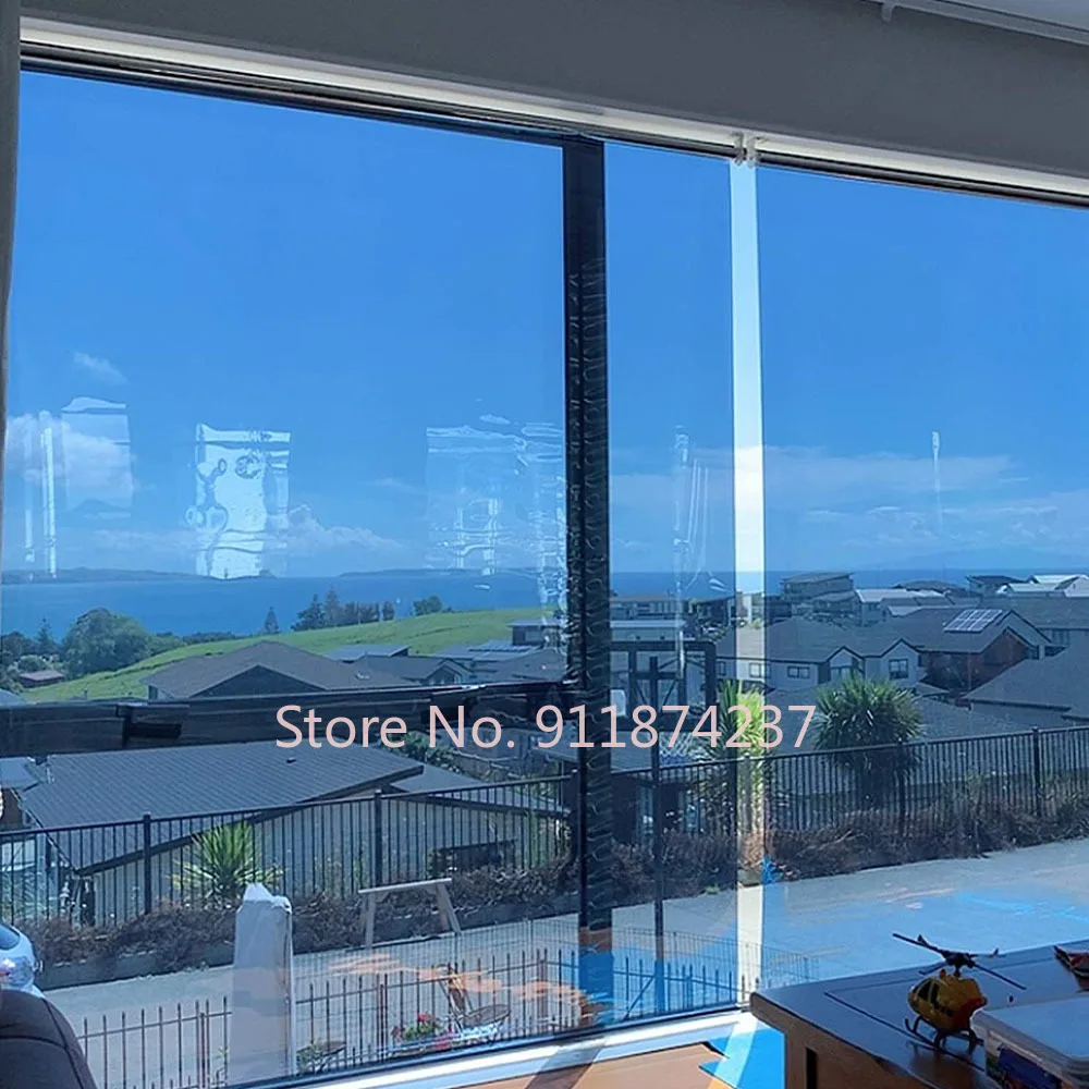 Sun Blocking Reflective Window Film One Way Mirror Self Adhesive