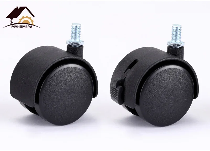 Description Picture 6 of item12 Pieces 1 Inch Wheel 30mm Caster 360 Rotatable Plate / Screw Swivel Castor Wheels Replaced Trolley Cart Handmade DIY Roller