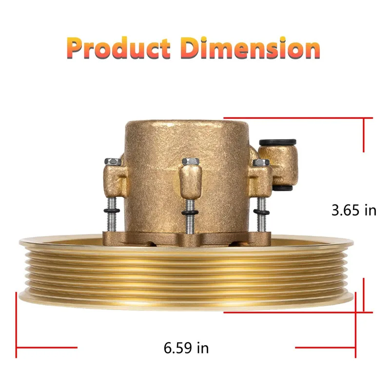 For Volvo Penta Raw Water Sea Impeller Pump 21212799, 3812519 4.3 5.0 5.7 V8 V6 Marine Boat Outboard Motors