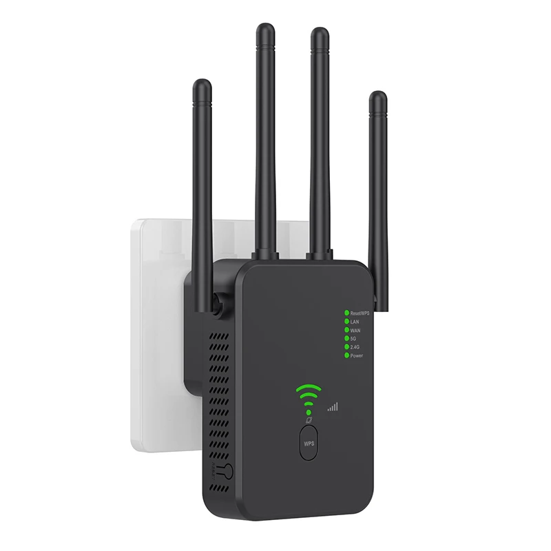 

1200Mbps Wireless WiFi Repeater Wifi Signal Booster 2.4G/5G Dual-Band WiFi Extender 802.11ac Gigabit WiFi Amplifier WPS Routers