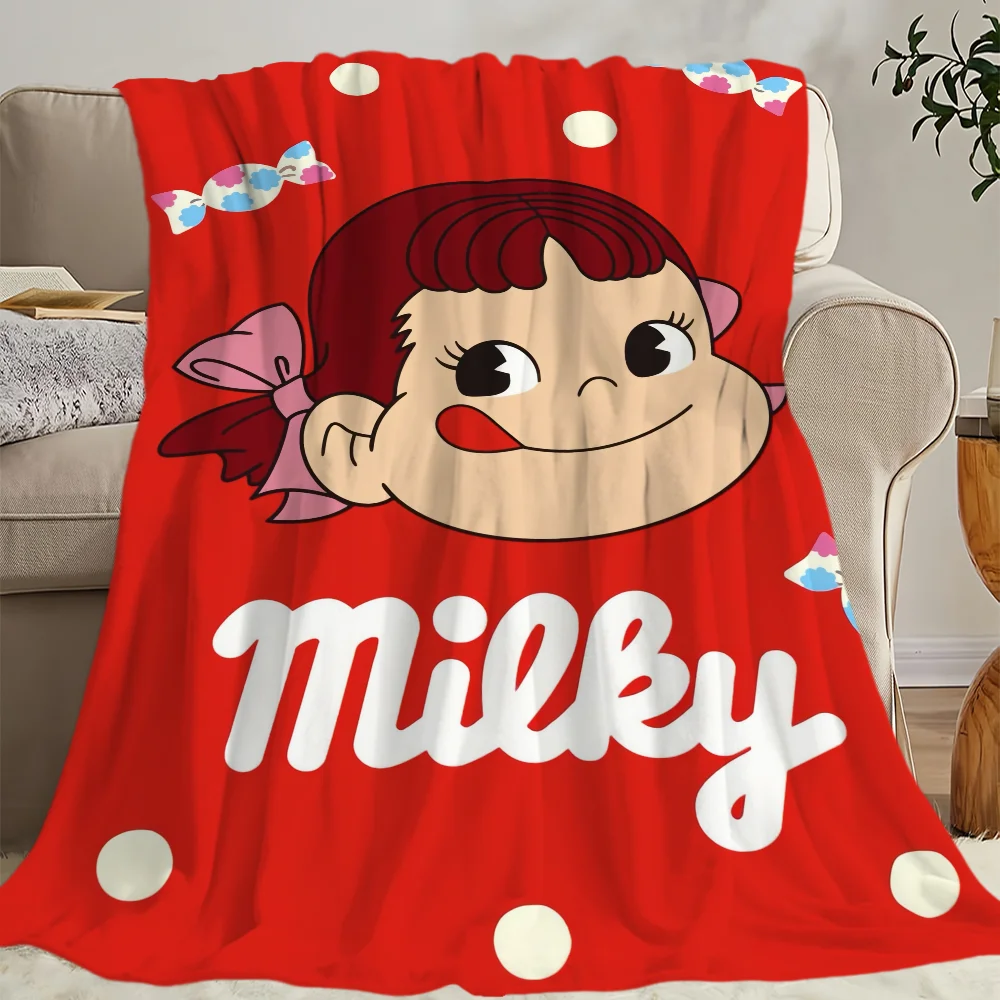 Cute Fujiya P-Peko Chan Blanket Skin friendly comfort warm soft plush blanket suitable sofa living room office bedroom 6