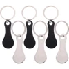 6/8/12Pcs Key Ring Metal Shopping Trolley Tokens Convenient Trolley Tokens Trolley Tokens Keyring Shopping Cart Token Solver 1