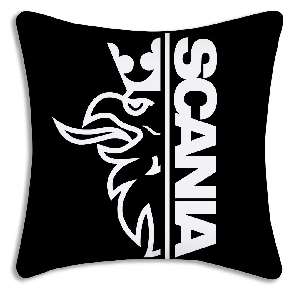 Pillow Covers Cartoon Sofa Decorative Home Double-sided Printing Short Plush Cute Cushion Cover S-S-Scanias 6